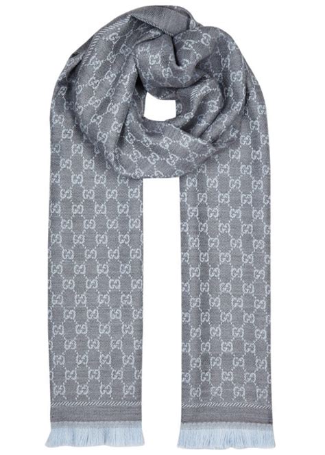 gucci light blue scarf